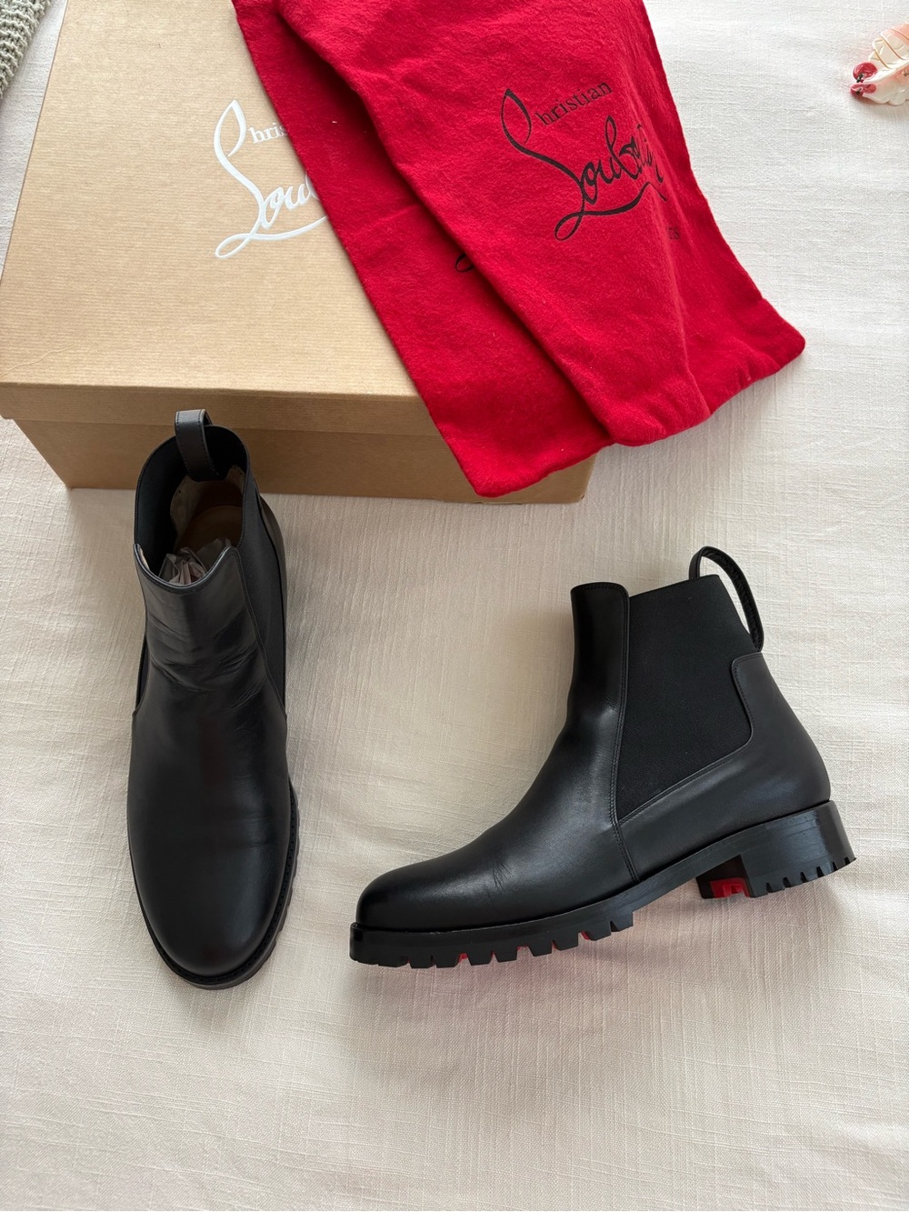 Christian Louboutin Marchacroche Flat Boots